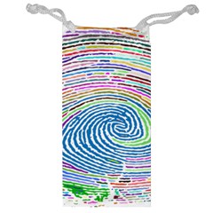 Prismatic Fingerprint Jewelry Bag by Nexatart