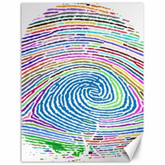 Prismatic Fingerprint Canvas 12  X 16   by Nexatart