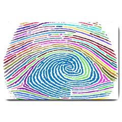 Prismatic Fingerprint Large Doormat  by Nexatart