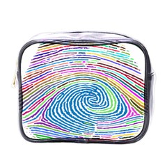 Prismatic Fingerprint Mini Toiletries Bags by Nexatart