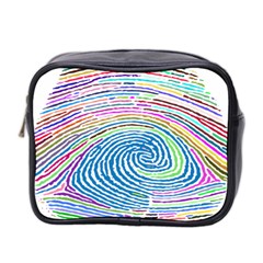 Prismatic Fingerprint Mini Toiletries Bag 2-side by Nexatart