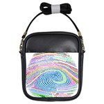 Prismatic Fingerprint Girls Sling Bags Front