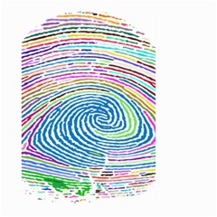 Prismatic Fingerprint Large Garden Flag (two Sides) by Nexatart