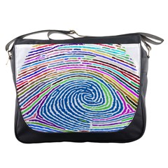 Prismatic Fingerprint Messenger Bags by Nexatart