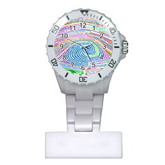 Prismatic Fingerprint Plastic Nurses Watch by Nexatart