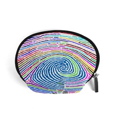 Prismatic Fingerprint Accessory Pouches (small)  by Nexatart