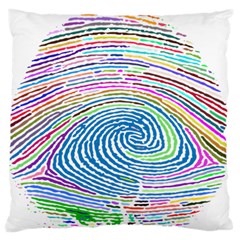 Prismatic Fingerprint Standard Flano Cushion Case (one Side) by Nexatart