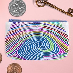 Prismatic Fingerprint Large Coin Purse by Nexatart