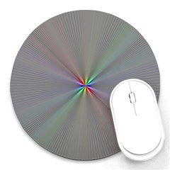 Square Rainbow Round Mousepads by Nexatart