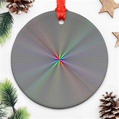 Square Rainbow Ornament (round) by Nexatart