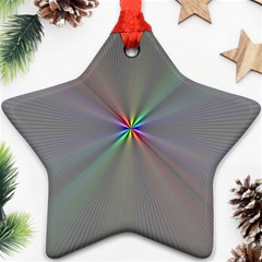 Square Rainbow Ornament (star) by Nexatart