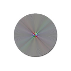 Square Rainbow Magnet 3  (round) by Nexatart