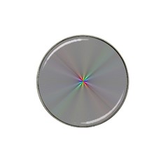 Square Rainbow Hat Clip Ball Marker (4 Pack) by Nexatart