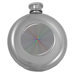 Square Rainbow Round Hip Flask (5 Oz)