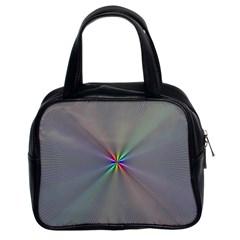 Square Rainbow Classic Handbags (2 Sides) by Nexatart