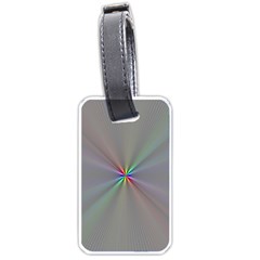 Square Rainbow Luggage Tags (one Side)  by Nexatart