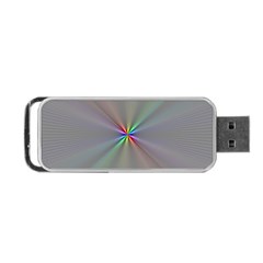 Square Rainbow Portable Usb Flash (one Side) by Nexatart