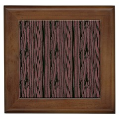 Grain Woody Texture Seamless Pattern Framed Tiles by Nexatart