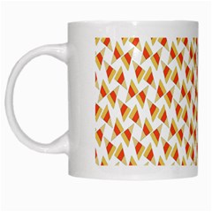 Candy Corn Seamless Pattern White Mugs by Nexatart