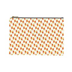 Candy Corn Seamless Pattern Cosmetic Bag (large)  by Nexatart