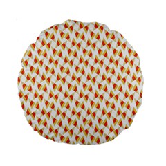 Candy Corn Seamless Pattern Standard 15  Premium Round Cushions by Nexatart