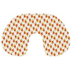 Candy Corn Seamless Pattern Travel Neck Pillows by Nexatart