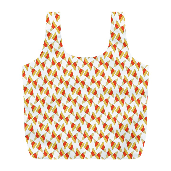 Candy Corn Seamless Pattern Full Print Recycle Bags (L) 