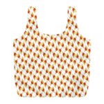 Candy Corn Seamless Pattern Full Print Recycle Bags (L)  Back