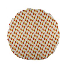 Candy Corn Seamless Pattern Standard 15  Premium Flano Round Cushions by Nexatart