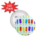 Popsicle Pattern 1.75  Buttons (100 pack)  Front