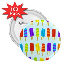 Popsicle Pattern 2 25  Buttons (100 Pack)  by Nexatart