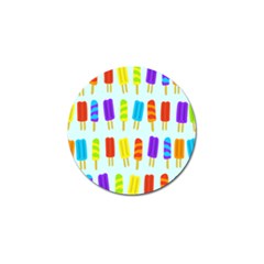 Popsicle Pattern Golf Ball Marker by Nexatart