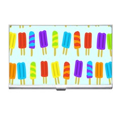 Popsicle Pattern Business Card Holders by Nexatart