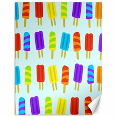 Popsicle Pattern Canvas 12  X 16   by Nexatart