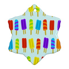 Popsicle Pattern Ornament (snowflake) by Nexatart