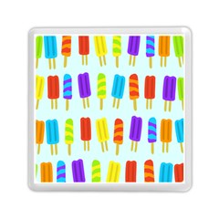 Popsicle Pattern Memory Card Reader (square)  by Nexatart