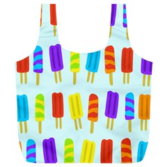 Popsicle Pattern Full Print Recycle Bags (l)  by Nexatart