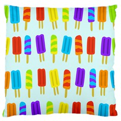 Popsicle Pattern Standard Flano Cushion Case (two Sides) by Nexatart