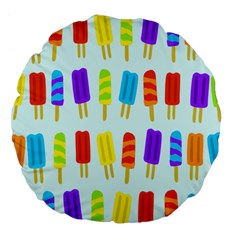 Popsicle Pattern Large 18  Premium Flano Round Cushions