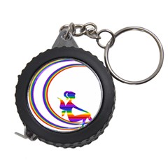 Rainbow Fairy Relaxing On The Rainbow Crescent Moon Measuring Tapes by Nexatart