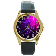 Big Bang Round Gold Metal Watch by ValentinaDesign