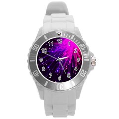 Big Bang Round Plastic Sport Watch (l) by ValentinaDesign