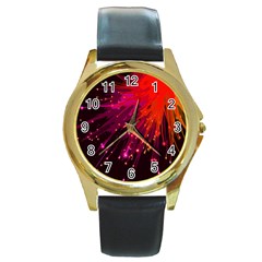 Big Bang Round Gold Metal Watch by ValentinaDesign