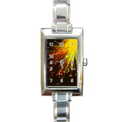 Big Bang Rectangle Italian Charm Watch by ValentinaDesign