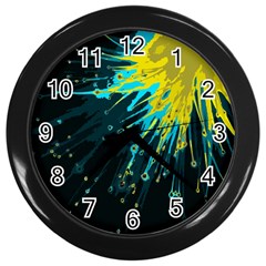 Big Bang Wall Clocks (black) by ValentinaDesign