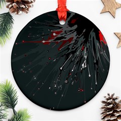 Big Bang Round Ornament (two Sides) by ValentinaDesign