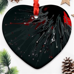 Big Bang Heart Ornament (two Sides) by ValentinaDesign