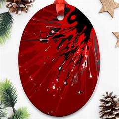 Big Bang Ornament (oval) by ValentinaDesign