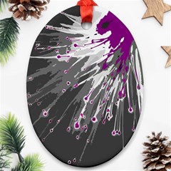 Big Bang Oval Ornament (two Sides) by ValentinaDesign