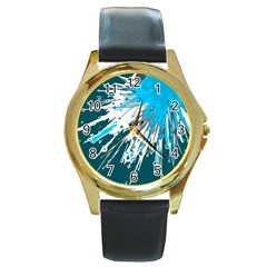 Big Bang Round Gold Metal Watch by ValentinaDesign